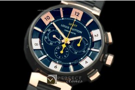 LVC10014 Tambour 227 Chrono PVD/RG/RU Blk A-775Mod 28800