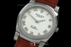 RLC00101 Cellini SS/LE White Swiss Quartz