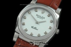 RLC00112 Cellini SS/LE Silver Diam Swiss Quartz