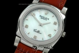 RLC00123 Cellini SS/LE MOP White Num Swiss Quartz