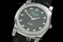 RLC00118 Cellini SS/LE Grey Diam Swiss Quartz