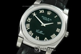 RLC00107 Cellini SS/LE Black Swiss Quartz