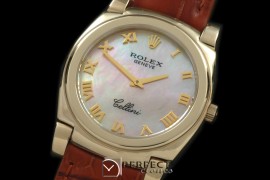 RLC00204 Cellini YG/LE MOP Pink Swiss Quartz