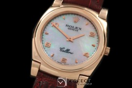 RLC00324 Cellini RG/LE MOP Pink Numeral Swiss Quart