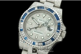 RLGS01028 SS/Diam Anni GMT Diam Swiss Eta 2836 GMT