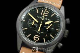 BR126-1012 BR126 Vintage Heritage Chrono PVD/LE Blk OS20