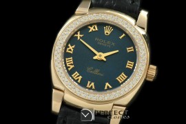 RLCM00209D Ladies Mini Cellini YG/LE Blue Roman Swiss Quartz
