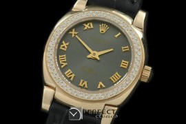 RLCM00208D Ladies Mini Cellini YG/LE Grey Roman Swiss Quartz