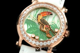 CP00067L Happy Sports Animal Kingdom RG/LE Diam White Swiss Qtz