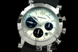 TF10011 Atlas Men Chrono SS/RU White Roman Asian 7750