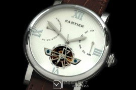 CARDC10031 Ronde de Cartier Calender Tourbillon SS/LE White