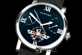 CARDC10033 Ronde de Cartier Calender Tourbillon SS/LE Black