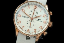 IWPG20001 Portuguese Rattrapante Chrono RG/RU White Jap OS Qtz