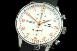 IWPG19993 Portuguese Rattrapante Chrono SS/RU White/Gold Jap OS
