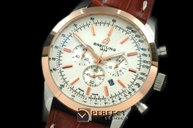 BLT10011L TransOcean Chrono SS/YG/LE White Jap OS2Qtz