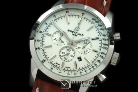 BLT10001L TransOcean Chrono SS/LE White Jap OS2Qtz