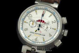 LV10051 LV Cup Regetta Chronograph Ladies SS White Jap Qtz C/w