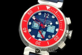 LVD01003 Tambour Men Diving Chrono SS/RU Blue Jap OS Qtz