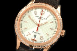PP00116D Calatrava Men RG/Diam/LE White Swiss 2824-2