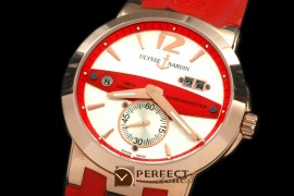 UNDT10032 Dual Time Men RG/RU White/Red Asian 2813 23J