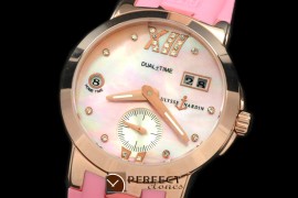 UNDT10022 Dual Time Ladies RG/RU MOP Pink Asian 2813 23J