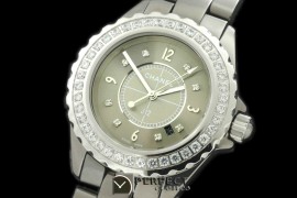 CHA-CM-3001D J12 Chromatic Men TI/CER Grey Jap Quartz/Boxset