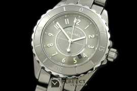 CHA-CM-3003 J12 Chromatic Men TI/CER Grey Jap Quartz/Boxset