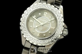 CHA-CM-1001D J12 Chromatic Mini TI/CER Grey Jap Quartz/Boxset