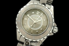 CHA-CM-1001 J12 Chromatic Mini TI/CER Grey Jap Quartz/Boxset