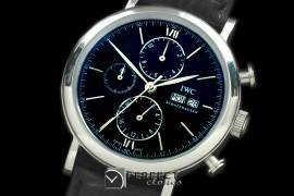 IWPT10027 Portofino Chrono SS/LE Black Asian 21J Faux Chrono