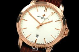 VC00011 Matte Automatic RG/LE White Swiss Eta 2824