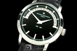 VCM10022 Malte Retrogating Date/Calender SS/LE Black Asian 2813