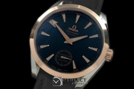OMAT10042 Aqua Terra Seamaster H/W SS/RG/LE Black Asian 6498