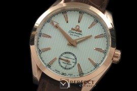 OMAT10036 Aqua Terra Seamaster H/W RG/LE White Asian 6498