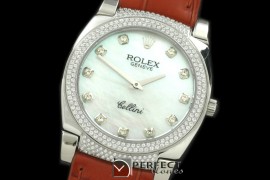 RLCL00113DX Ladies Cellini SS/LE/Diam MOP White Diam Swiss Quart