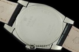 RLC00117D Cellini SS/LE Black Diam Swiss Quartz