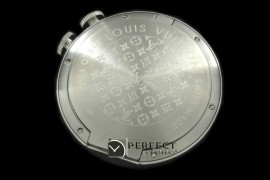 LV-ALM-1001 Tambour Style Alarm Clock with GMT SS Brown / Boxset