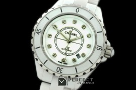 CHA-41-111 J12 Oversize White Ceramic Diam Asia 2813 21J