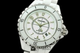 CHA-41-101 J12 Oversize White Ceramic Num Asia 2813 21J