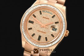 R41DDR90003 RG Pres SQ-Diam Bez Diam/Ruby Dial Swiss Eta 2836