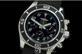 BLSF01029 Superocean Abyss Chrono SS/RU Black/Org Jap Num OS2Q