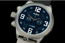 WLD20002 K31 Chronograph SS/RU Black/Orange Jap Qtz