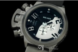 WLD30001 K24 Chronograph SS/RU Black/White Jap Qtz