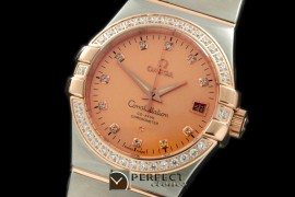 OMCO00757D Double Eagle Midsize Auto SS/RG/Diam Rose Diam Asian