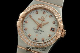 OMCO00756D Double Eagle Midsize Auto SS/RG/Diam White Diam Asian