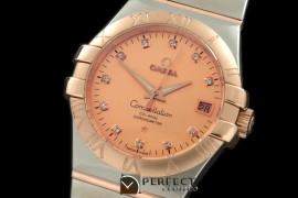 OMCO00757 Double Eagle Midsize Auto SS/RG Rose Diam Asian