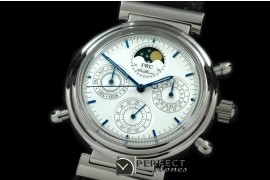 IWDV00103 Da Vinci Perpetual Calendar SS/LE White/Blue Asia 21J