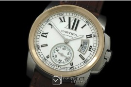 CARCC00111L Calibre de Cartier SS/YG/LE White A2