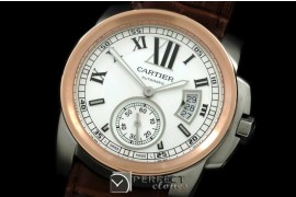 CARCC00121L Calibre de Cartier SS/RG/LE White A2