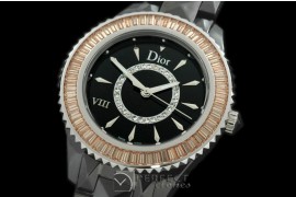 CD00124 Dior VIII Full Size Cer/Cer/Amb Ruby Black Jap Quartz